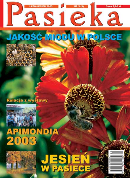 Czasopismo dla pszczelarzy z pasją - Pasieka 2003 nr 3.